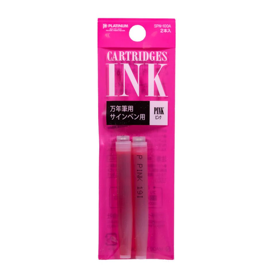 Cartouches d'encre PLATINUM - Blister - Rose - 4977114940200