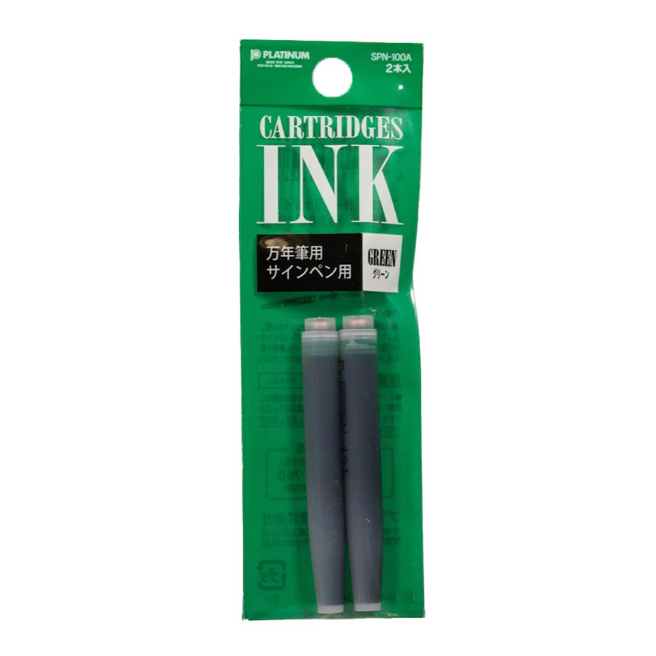 Cartouches d'encre PLATINUM - Blister - Vert - 4977114940224