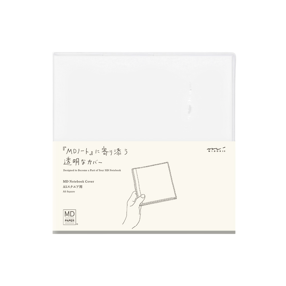 Couverture MIDORI MD PAPER Notebook Clear Cover - A5 Square -