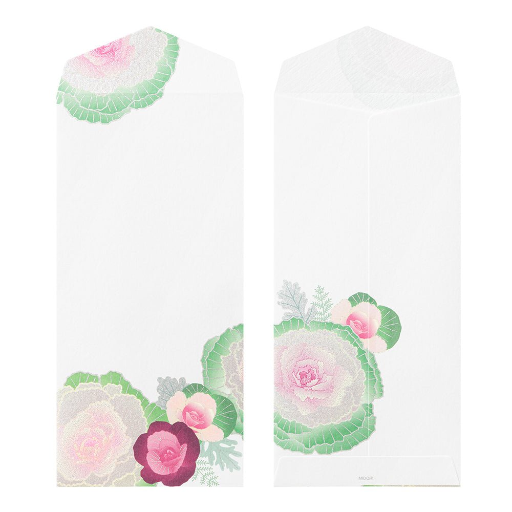 Enveloppes MIDORI washi - 188 x 90 mm - Choux d'Ornement - 4902805810050