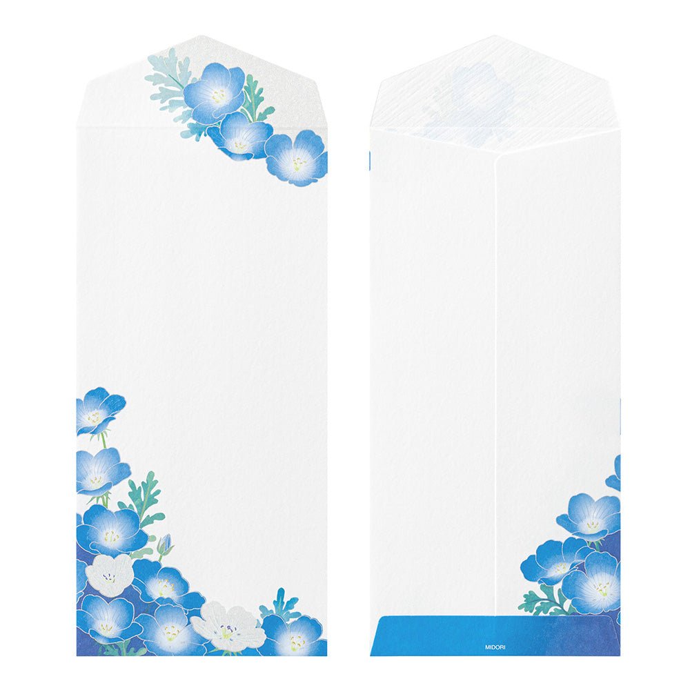 Enveloppes MIDORI washi - 188 x 90 mm - Némophiles -