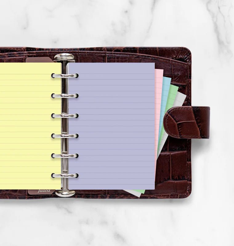 Feuilles de notes lignées FILOFAX - Assortiment Pastel - Pocket - Pocket - Ligné - 5015142277765