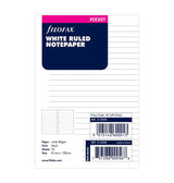 Recharge FILOFAX - Pocket - Feuilles de notes lignées (blanc)