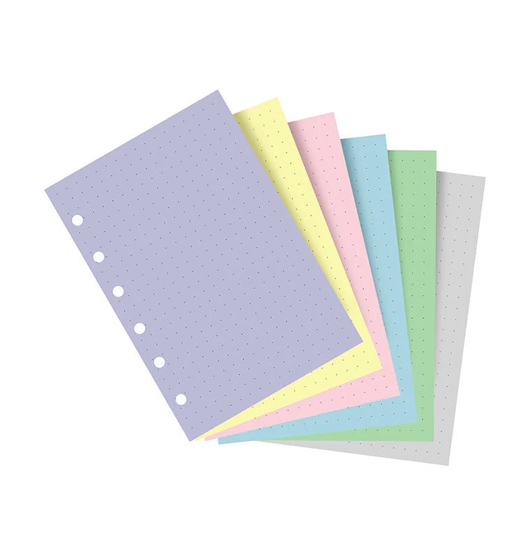 Feuilles de notes pointillées FILOFAX - Assortiment Pastel - Pocket - Pocket - Pointillé - 5015142277789