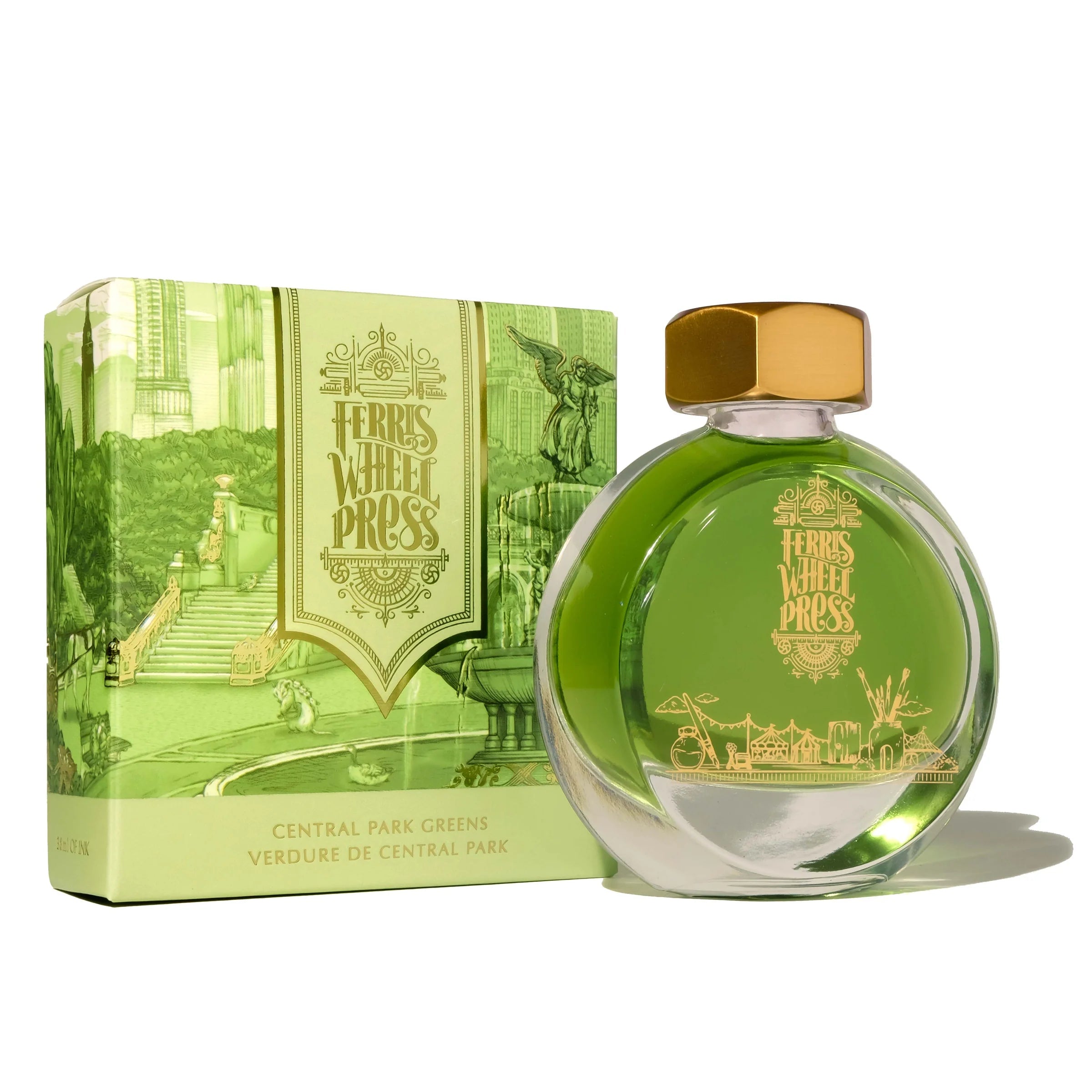 Flacon d'encre FERRIS WHEEL PRESS - Everyday Ink - Central Park Greens (38ml) -