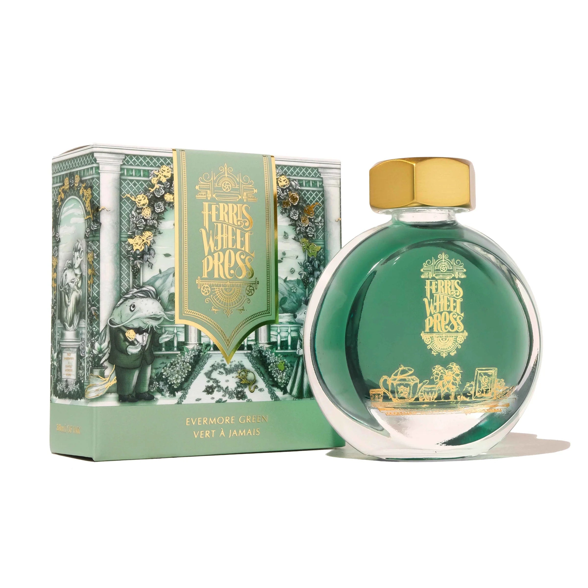 Flacon d'encre FERRIS WHEEL PRESS - Everyday Ink - Evermore Green (38ml) - 818351006431
