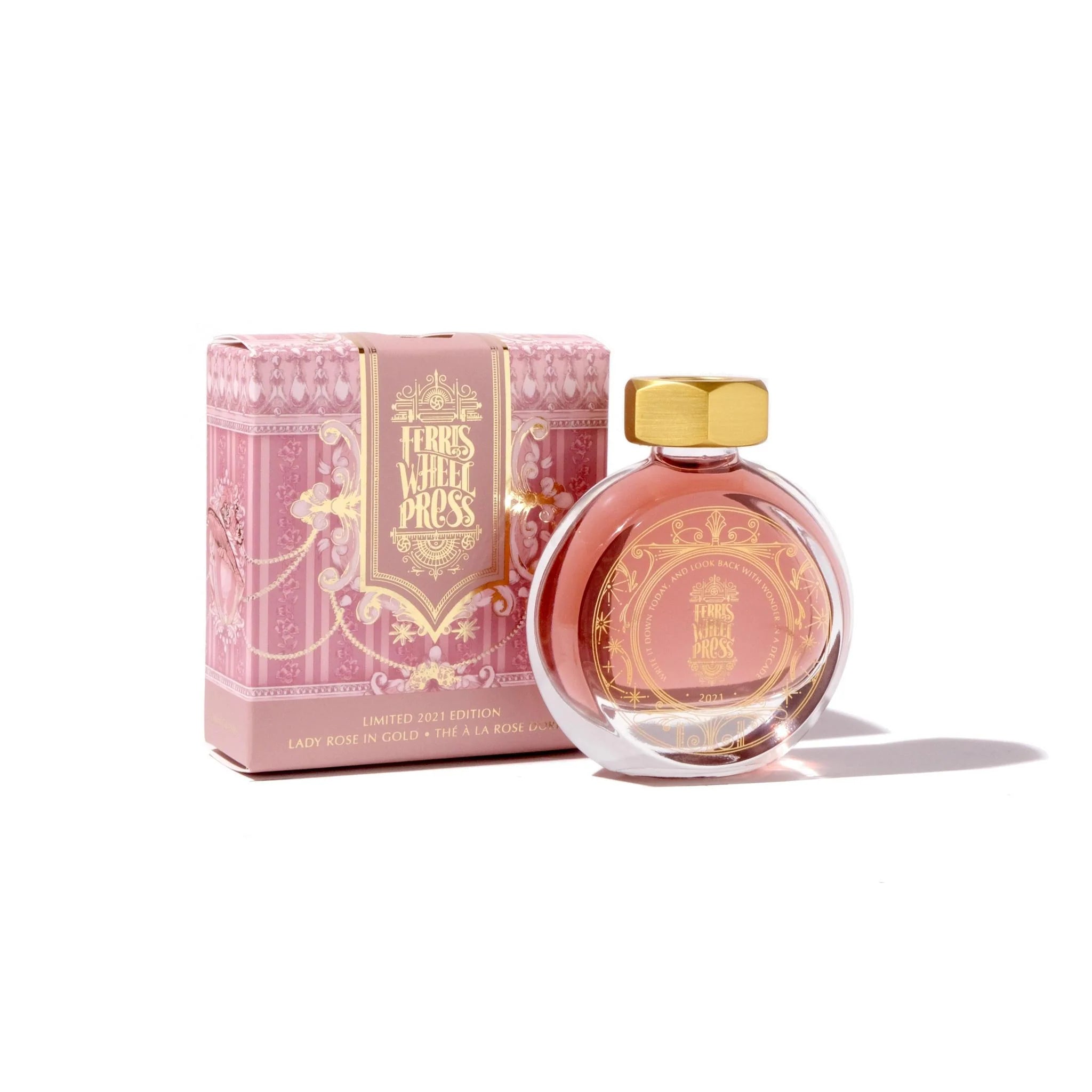 Flacon d'encre FERRIS WHEEL PRESS - Everyday Ink | Limited Edition 2021 - Lady Rose in Gold (38ml) -