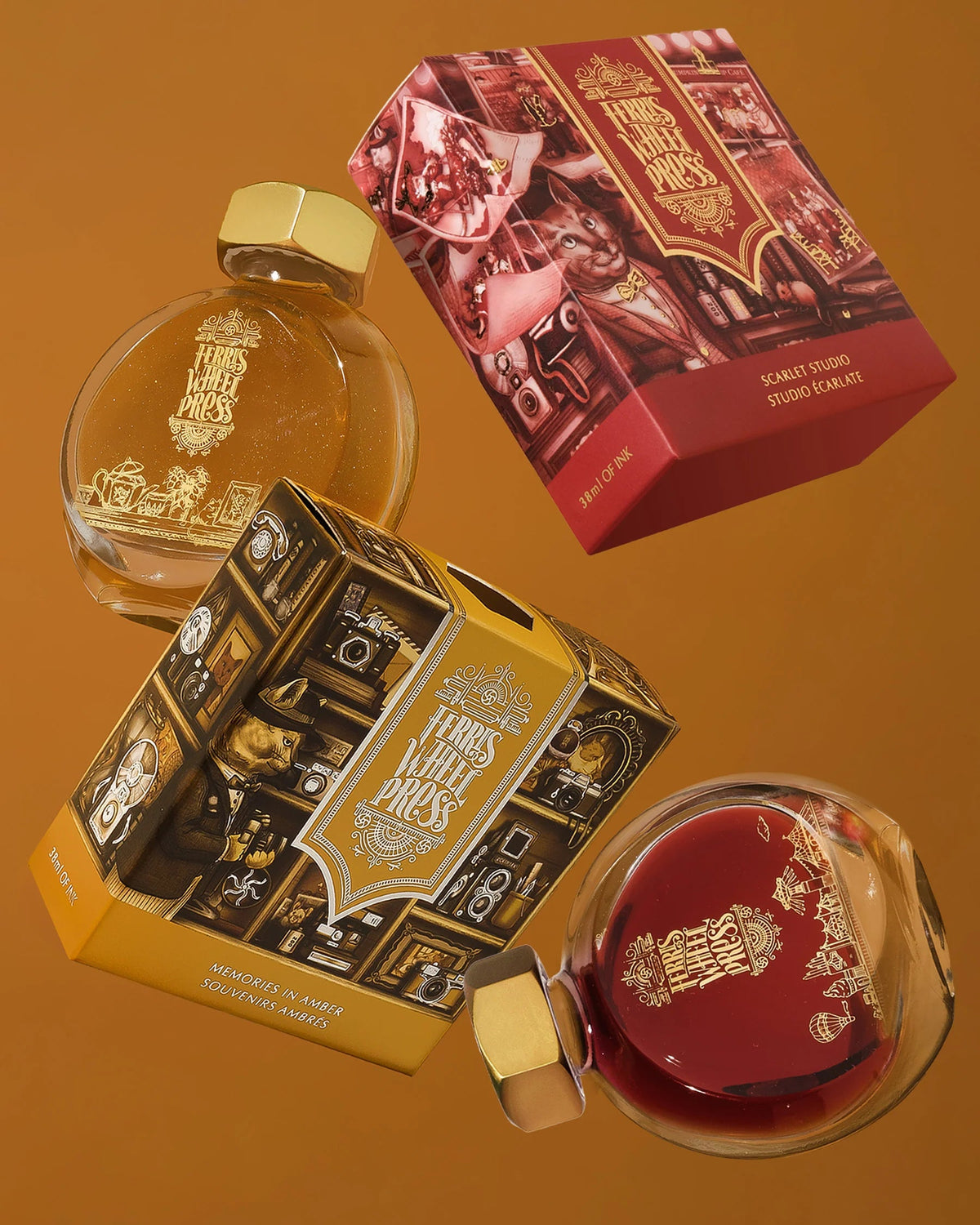 Flacon d'encre FERRIS WHEEL PRESS - Everyday Ink - Memories in Amber (38ml) - 818351006585