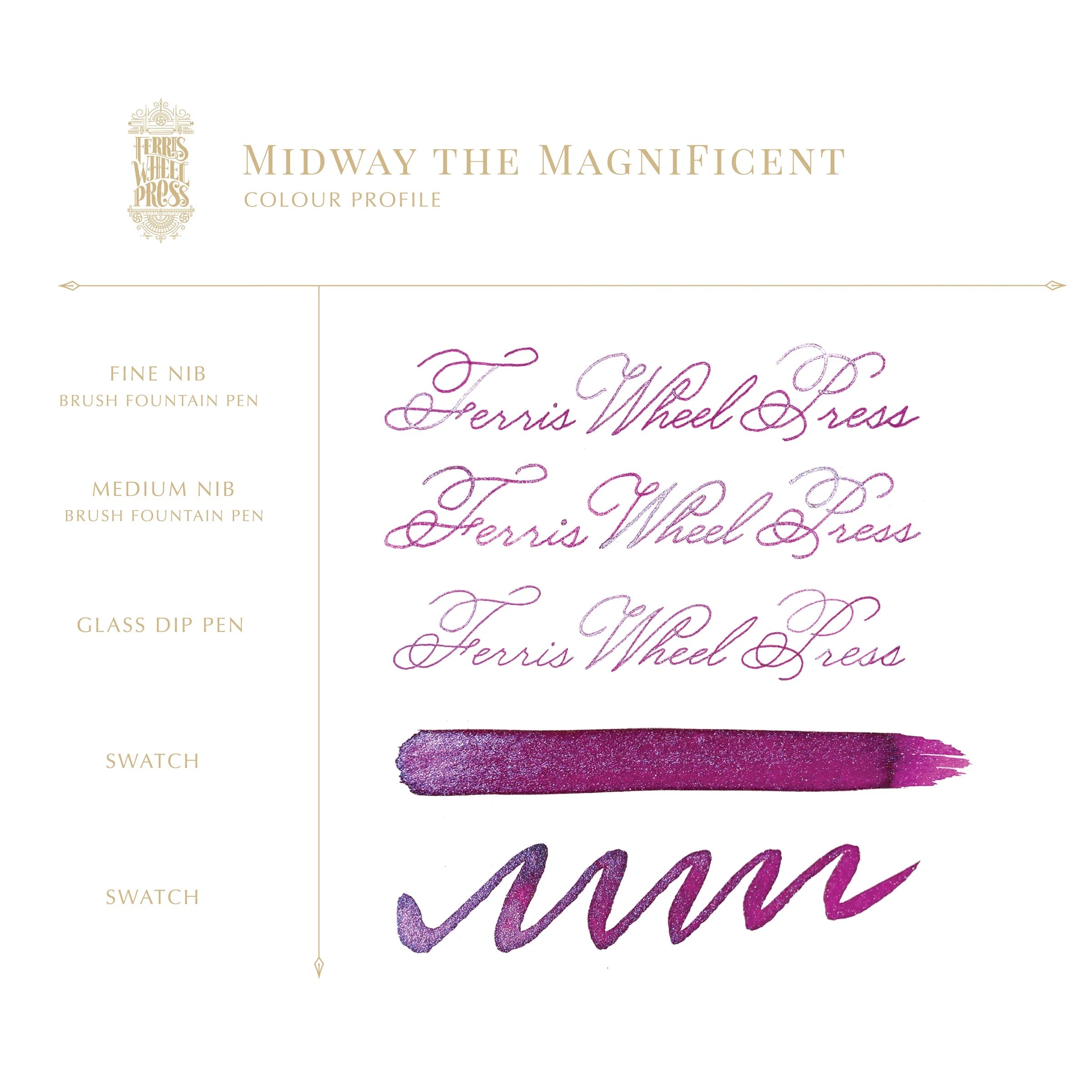 Flacon d'encre FERRIS WHEEL PRESS - Everyday Ink - Midway the Magnificent (38ml) - 818351001740