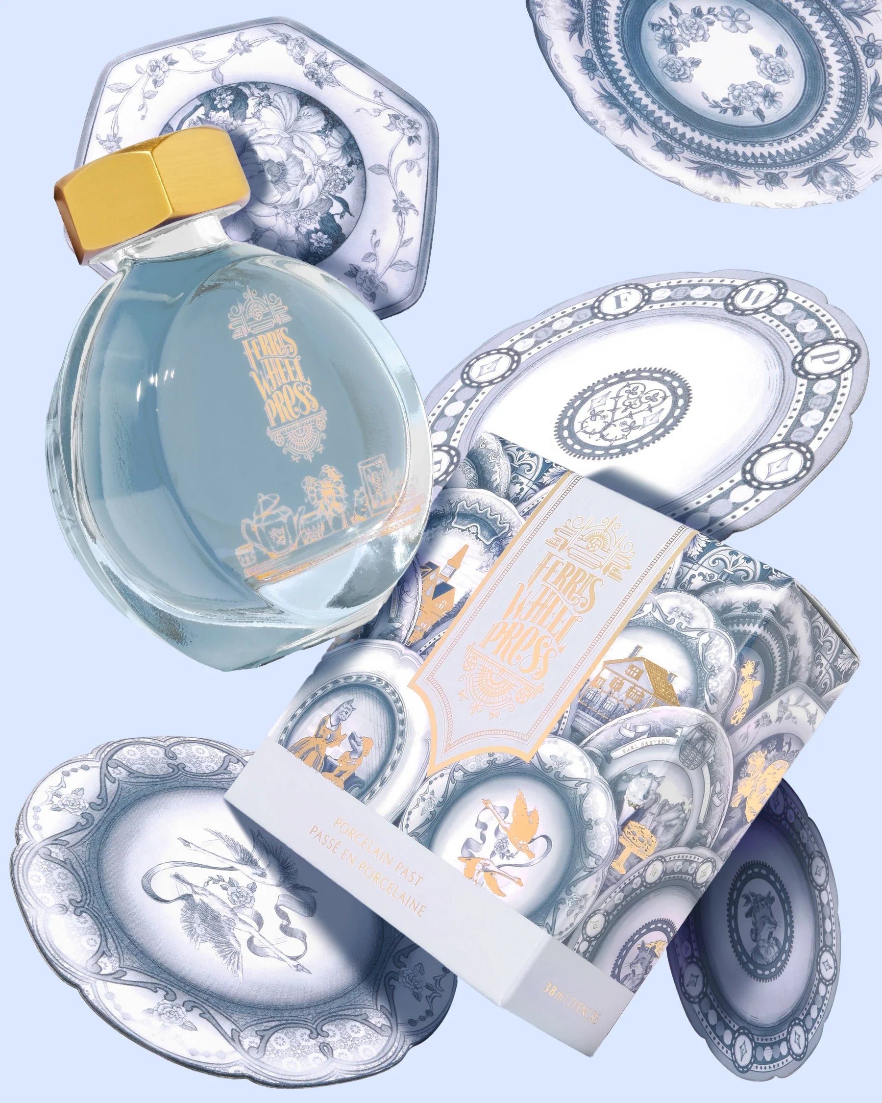 Flacon d'encre FERRIS WHEEL PRESS - Everyday Ink - Porcelain Past (38ml) - 818351006134