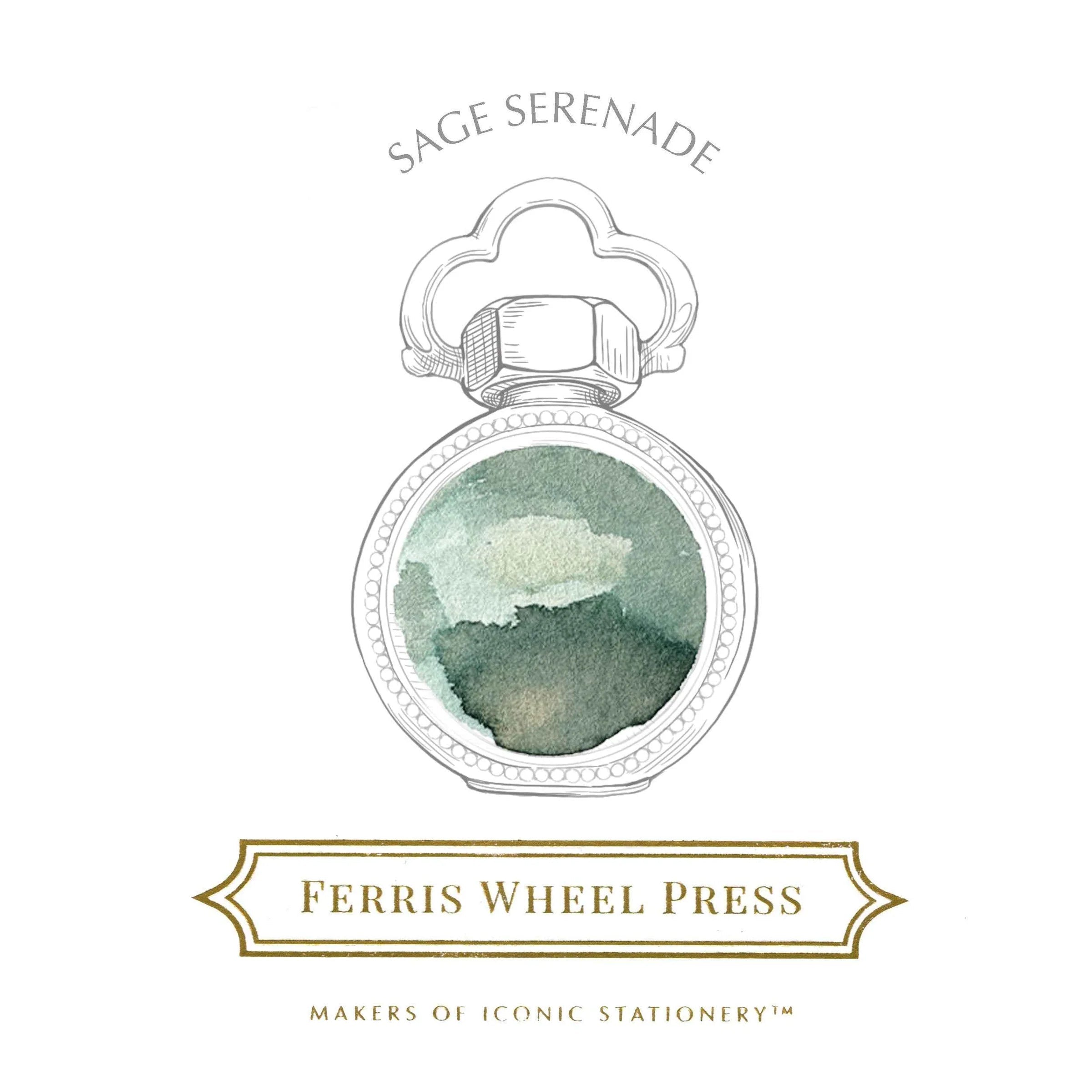 Flacon d'encre FERRIS WHEEL PRESS - Everyday Ink - Sage Serenade (38ml) - 818351006158