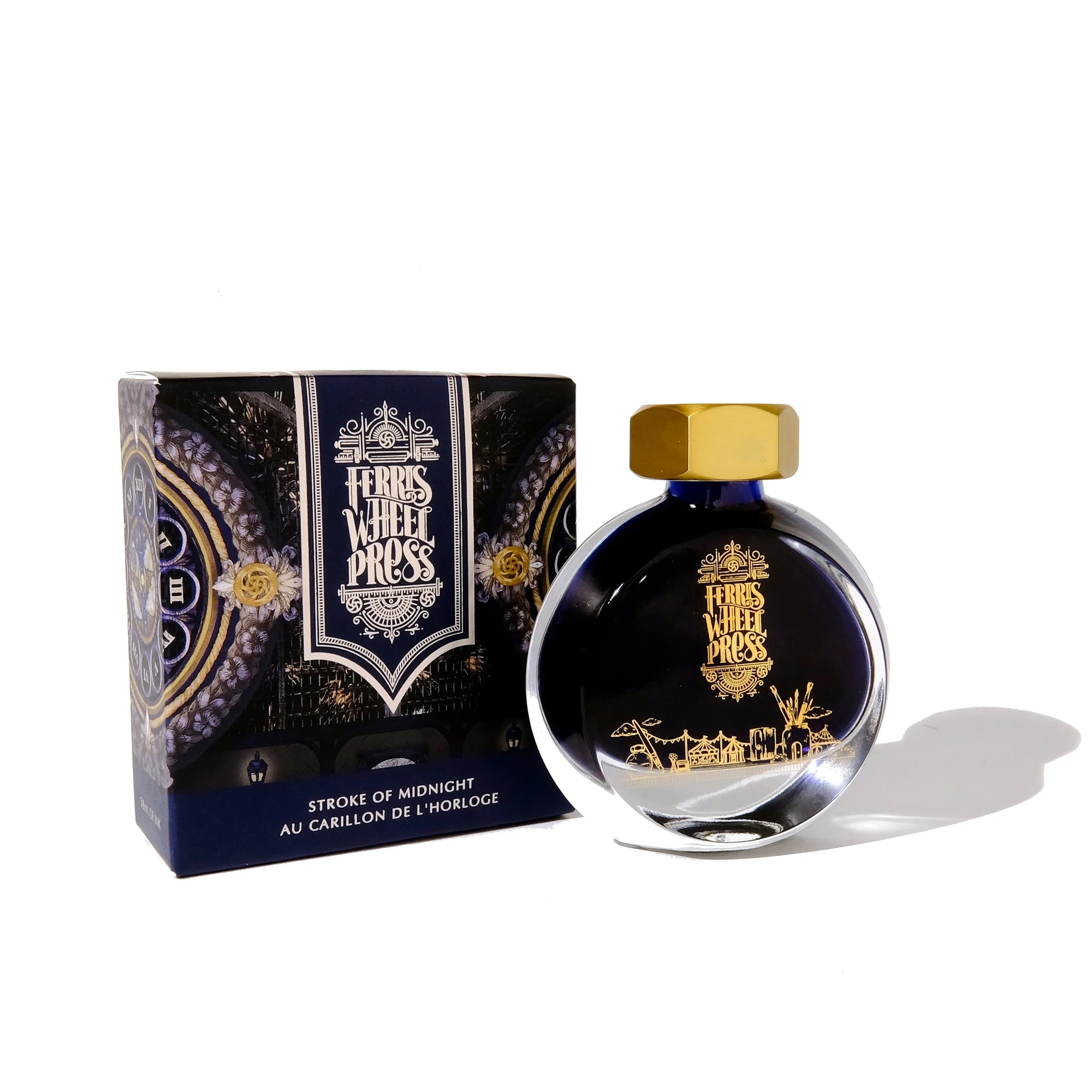 Flacon d'encre FERRIS WHEEL PRESS - Everyday Ink - Stroke of Midnight (38ml) - 818351000842