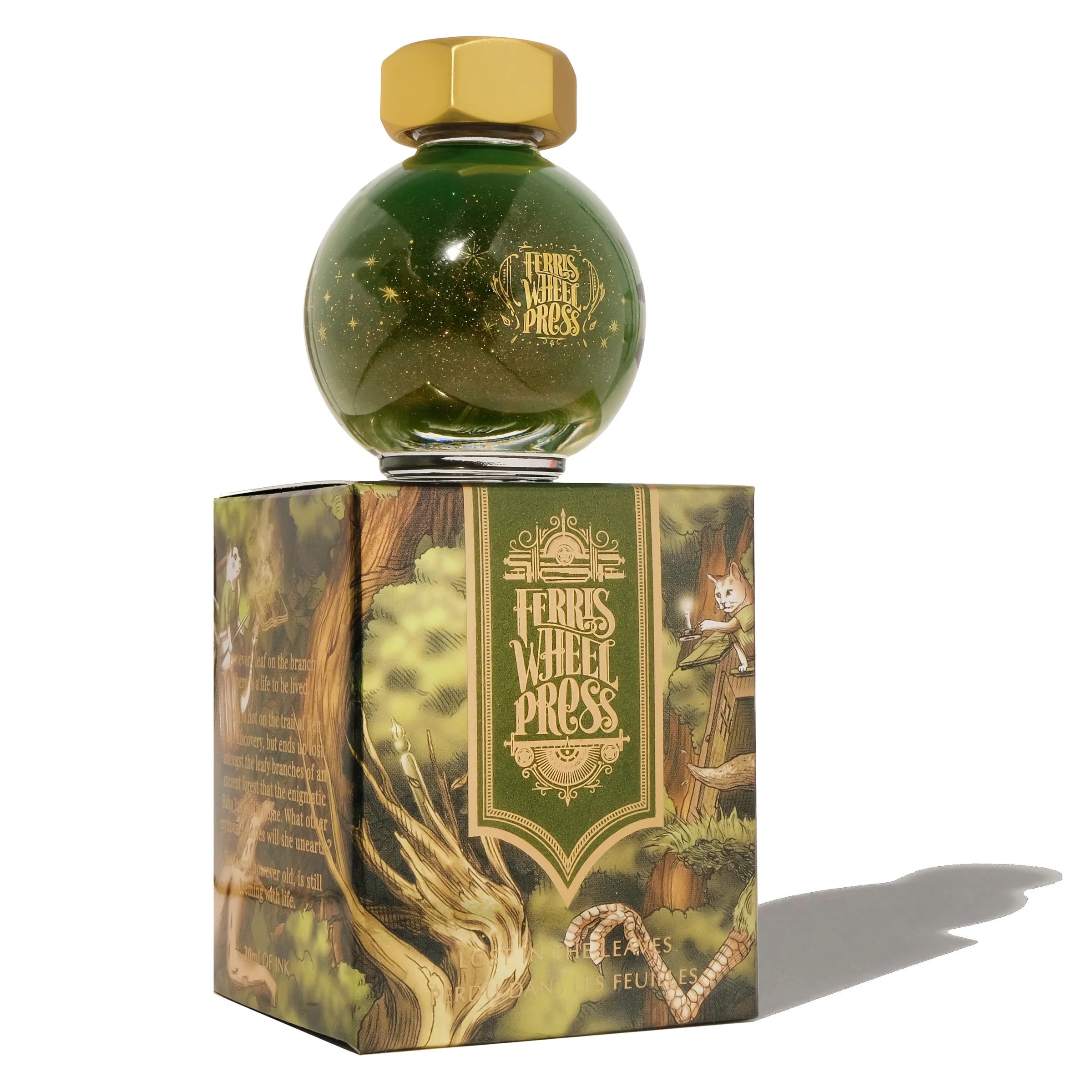 Flacon d'encre FERRIS WHEEL PRESS - FerriTales - Bestiary Series | Lost in the Leaves (20ml) -