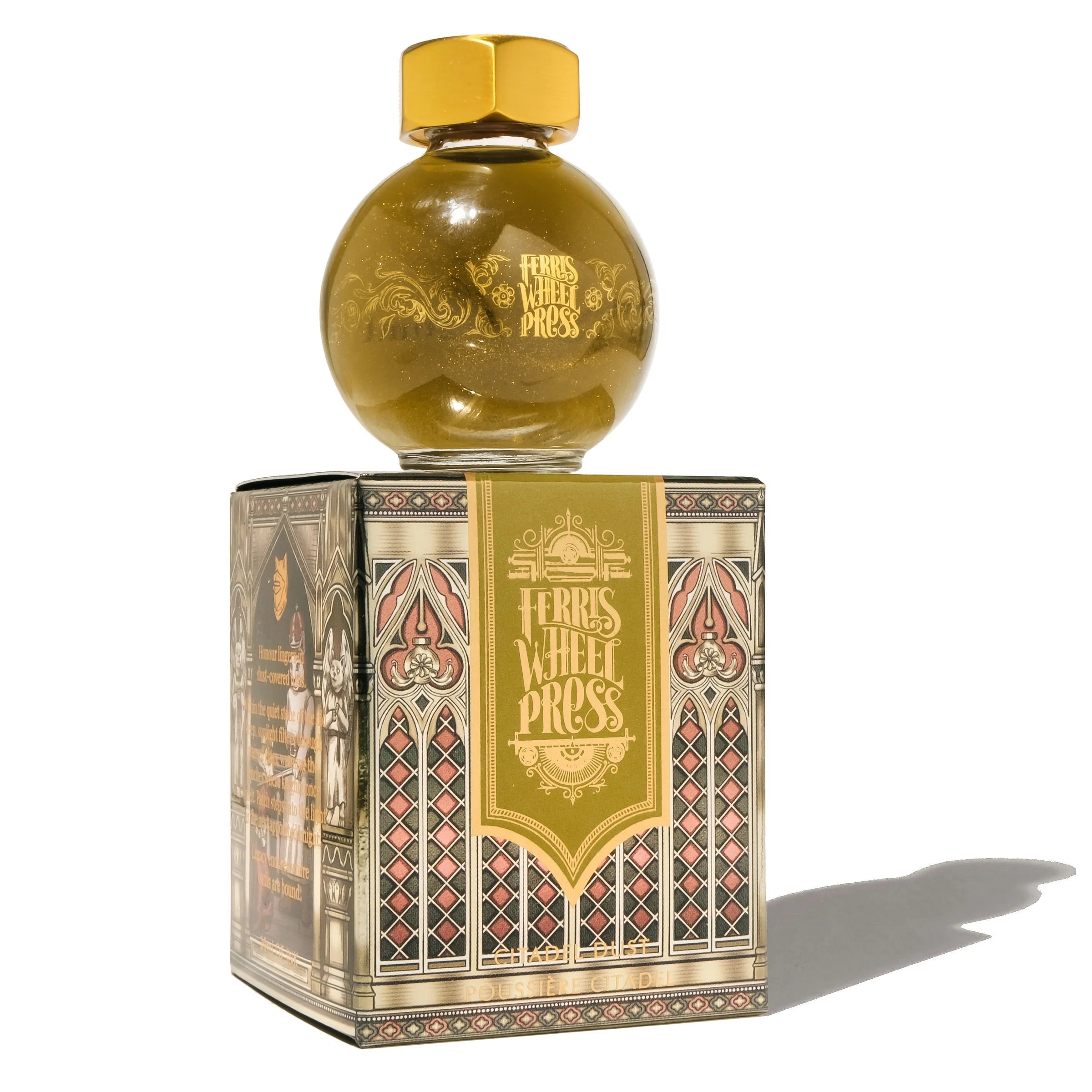 Flacon d'encre FERRIS WHEEL PRESS - FerriTales - The Book of Knights Series | Citadel Dust (20ml) - 818351006301