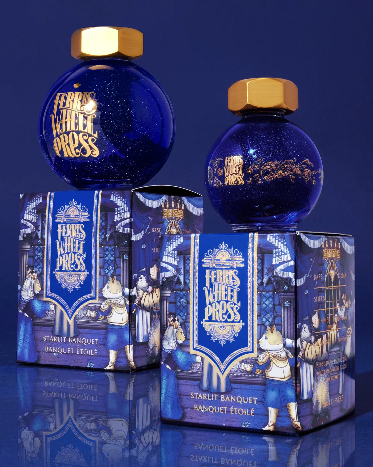 Flacon d'encre FERRIS WHEEL PRESS - FerriTales - The Book of Knights Series | Starlit Banquet (20ml) - 818351007728