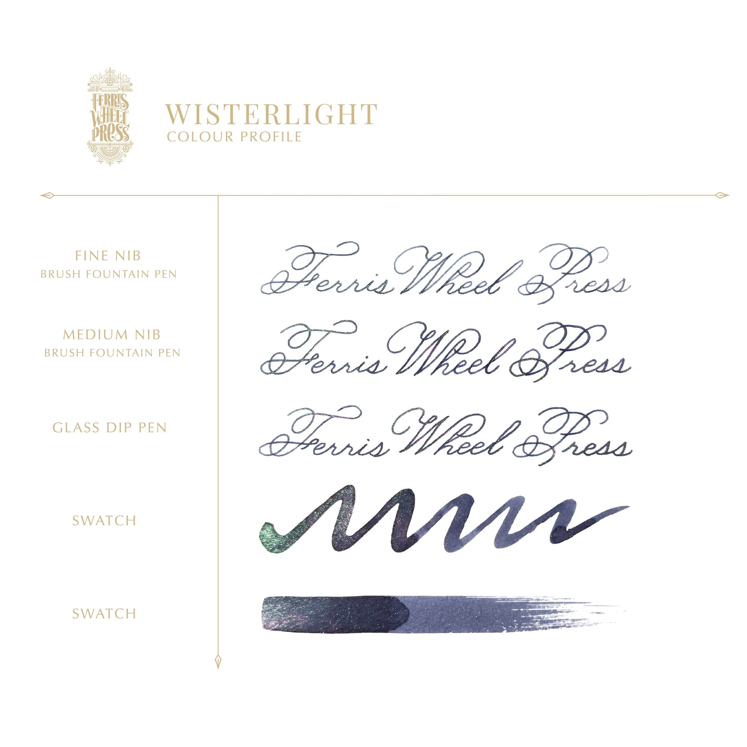 Flacon d'encre FERRIS WHEEL PRESS - FerriTales - The Book of Knights Series | Wisterlight (20ml) -