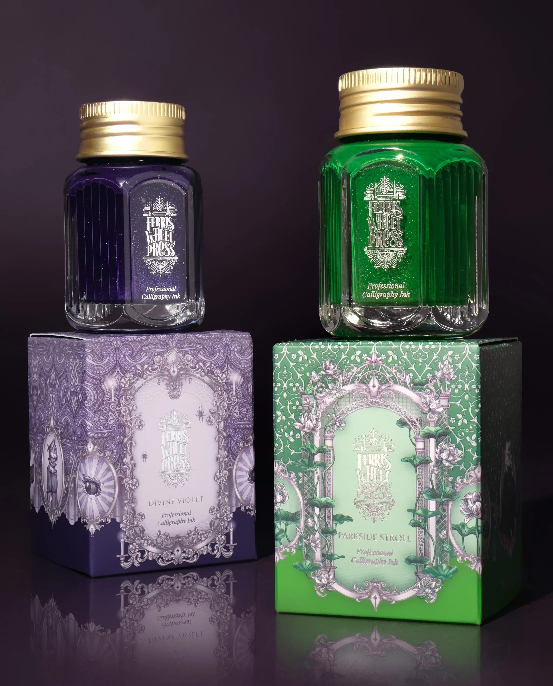Flacon d'encre FERRIS WHEEL PRESS - Professional Calligraphy Ink - Divine Violet - 28 ml - 818351003591