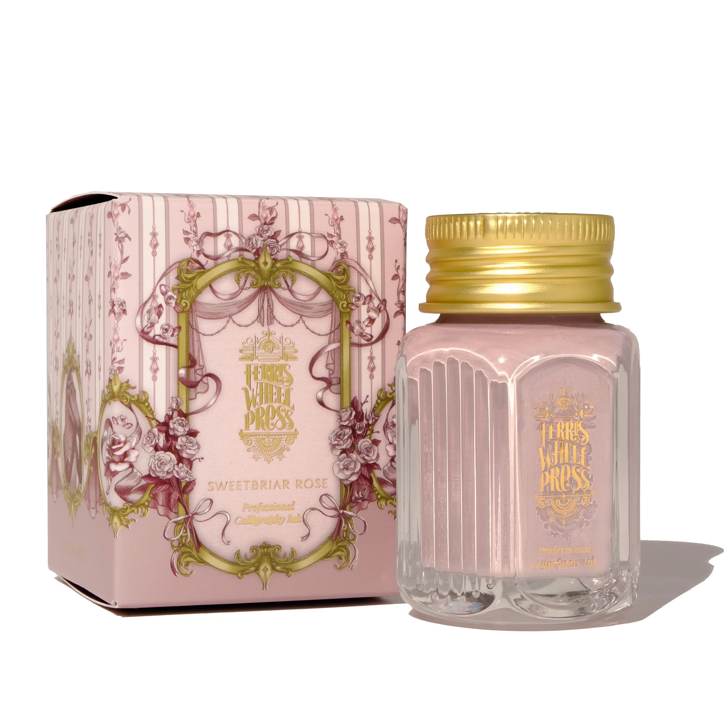 Flacon d'encre FERRIS WHEEL PRESS - Professional Calligraphy Ink - Sweetbriar Rose - 28 ml -