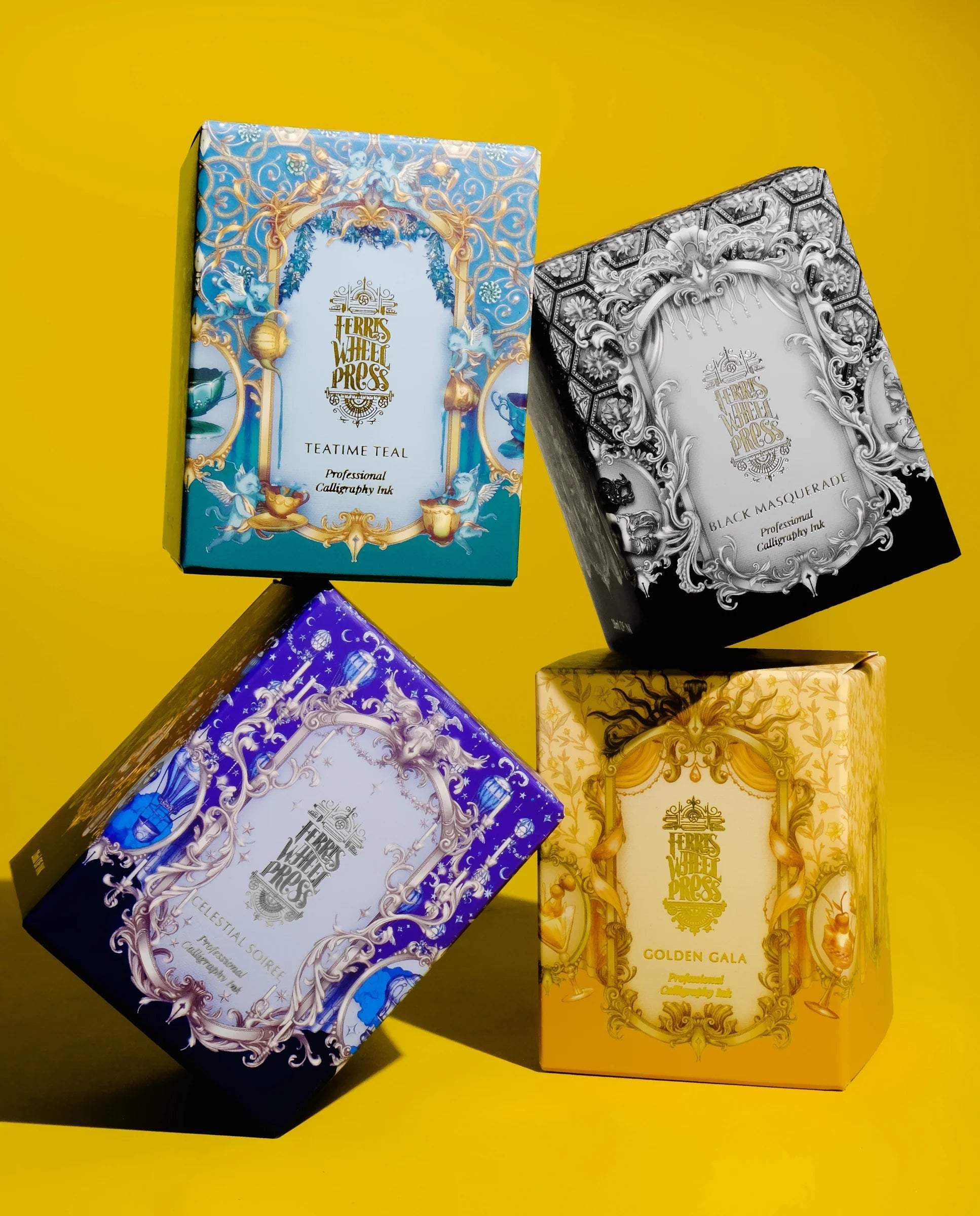Flacon d'encre FERRIS WHEEL PRESS - Professional Calligraphy Ink - Teatime Teal - 28 ml - 818351002778