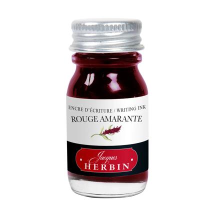 Flacon d'encre JACQUES HERBIN - Encre d'écriture - Rouge Amarante (10ml) - 10 ml - 3188550115263