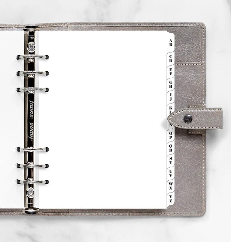 Index alphabétique FILOFAX - Blanc - A5 - A5 - 5015142135805