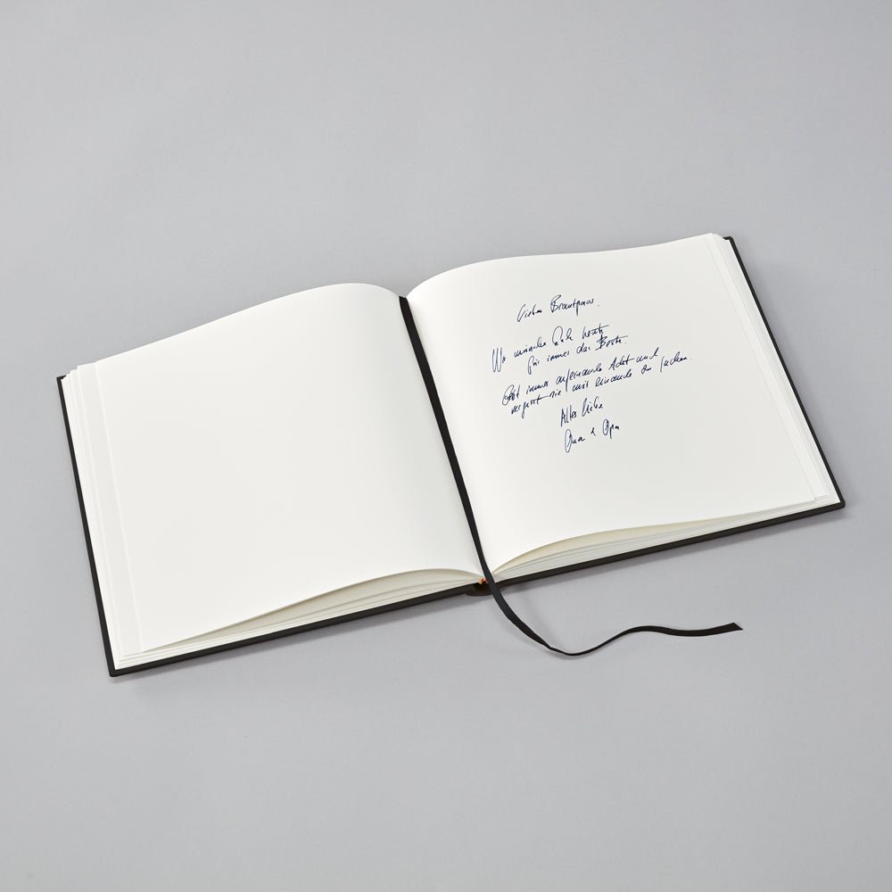 Livre d'Or SEMIKOLON - 25 x 23 cm - Hardcover - Uni - Black - 4250053602898
