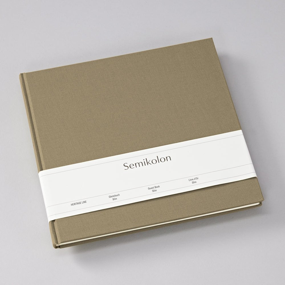 Livre d'Or Slim SEMIKOLON - 25 x 23 cm - Hardcover - Uni - Fango - 4004117654244
