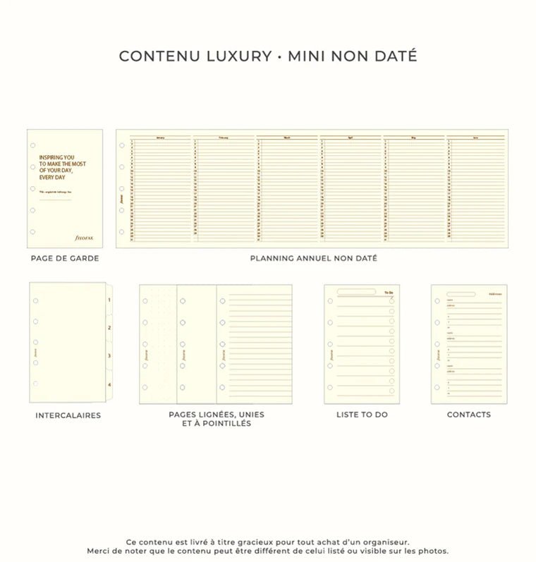 Organiseur FILOFAX Malden - Mini - Navy - 5059145407026