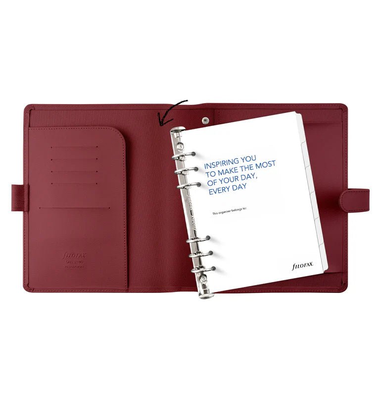 Organiseur FILOFAX Saffiano - A5 - Dark Cherry - 5059145642359