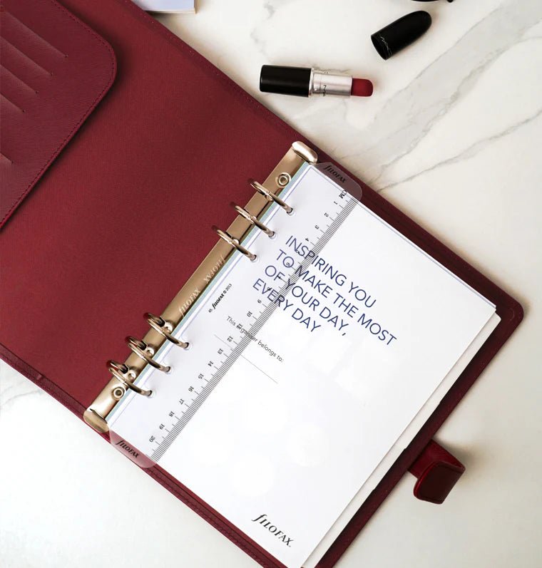 Organiseur FILOFAX Saffiano - A5 - Dark Cherry - 5059145642359