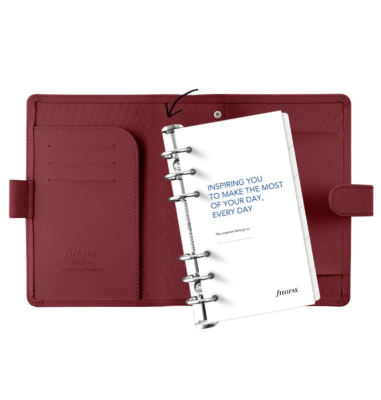 Organiseur FILOFAX Saffiano - Personal - Dark Cherry - 5059145642380
