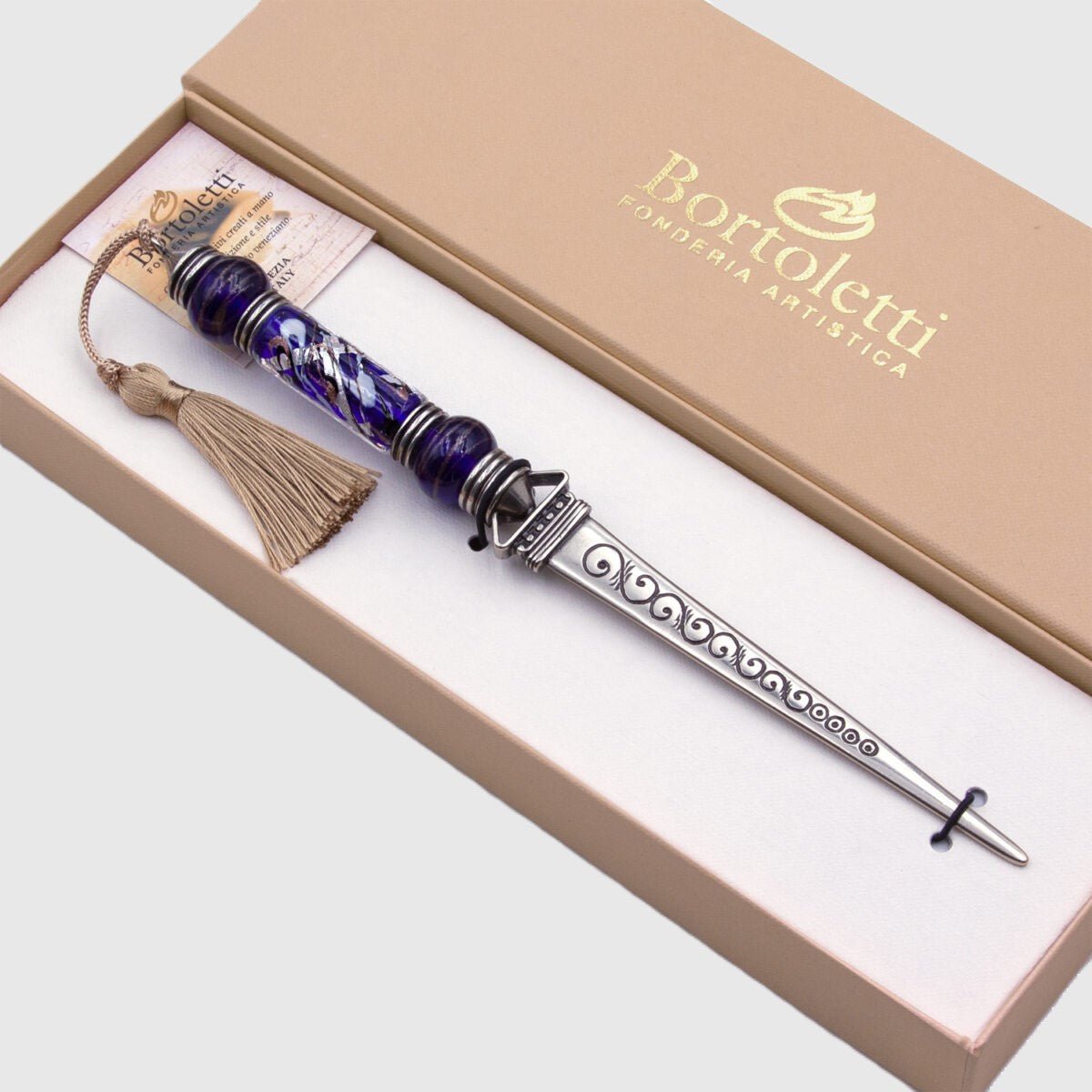 Ouvre - lettres BORTOLETTI Casanova Bernini - Bleu -