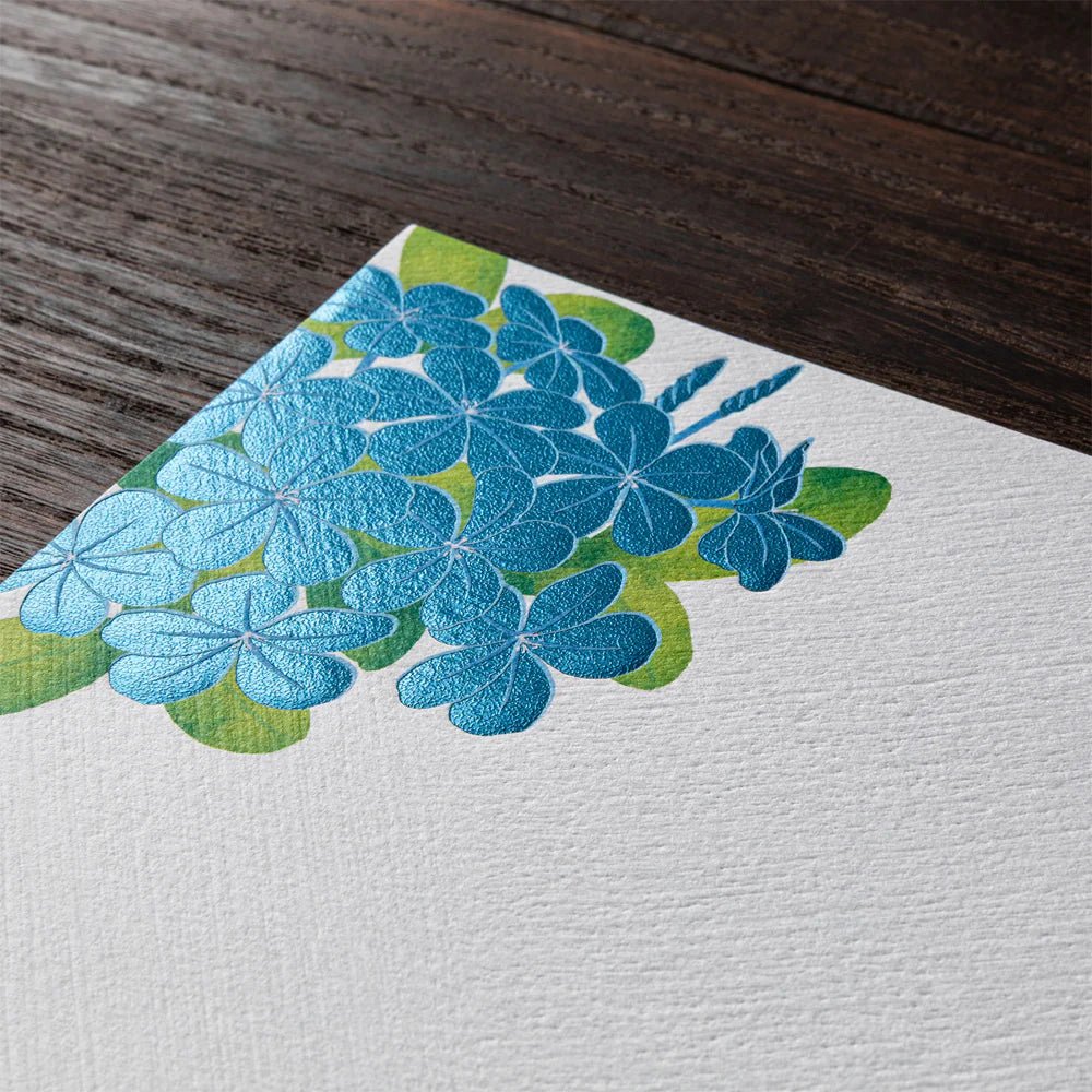 Papier à lettres MIDORI washi - 177 x 168 mm - Plumbago - 4902805810272