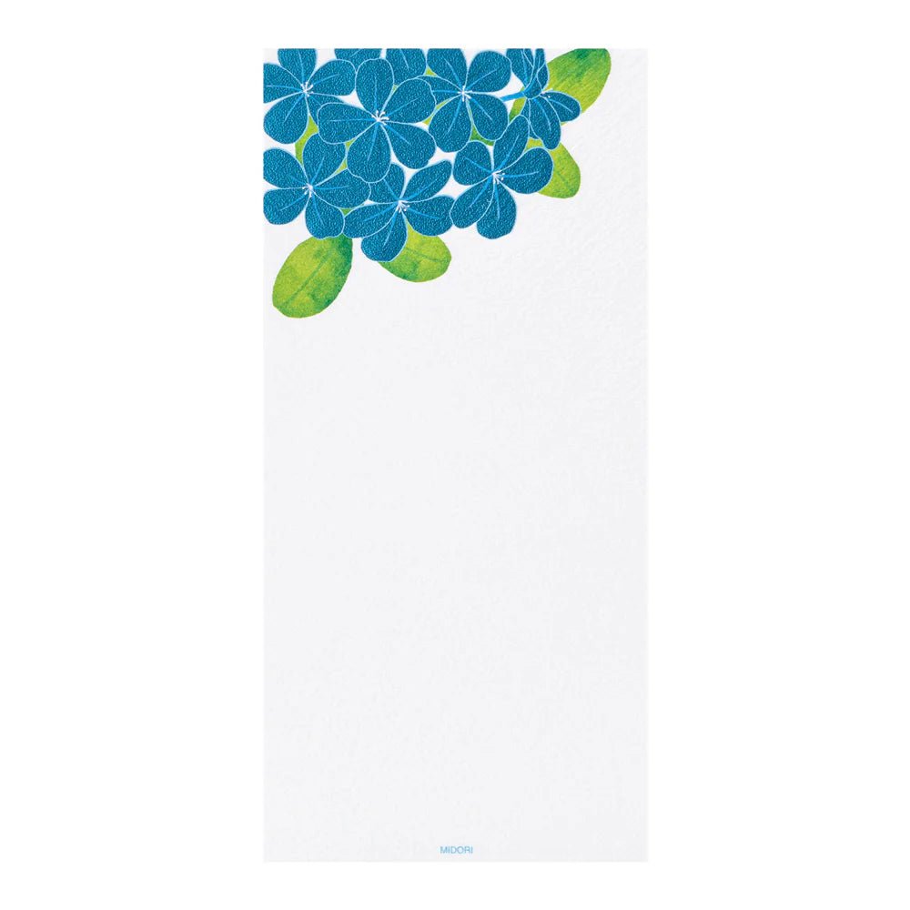 Papier à lettres MIDORI washi - 177 x 84 mm - Plumbago - 4902805896061