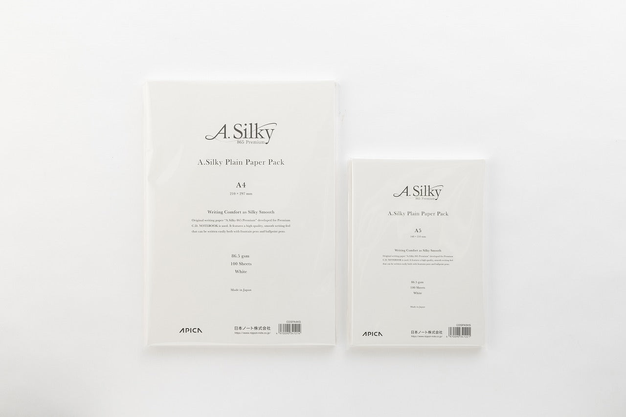 Paquet de 100 feuilles APICA A.Silky 865 Premium - A4 - 86,5 g/m² - Blanc - 4970090341214
