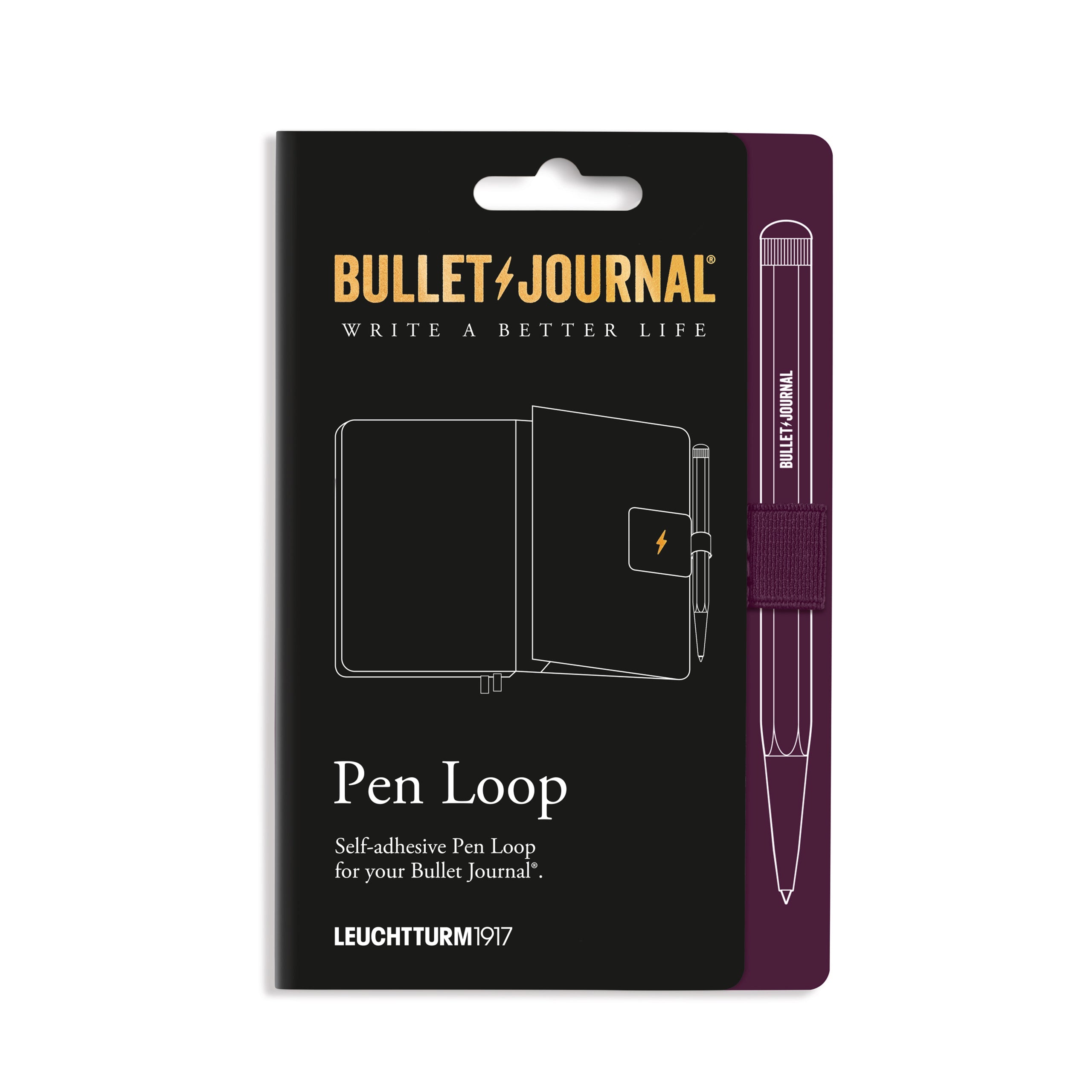 Passant autocollant LEUCHTTURM1917 Pen Loop Bullet Journal - Purple26 - 4070292004075