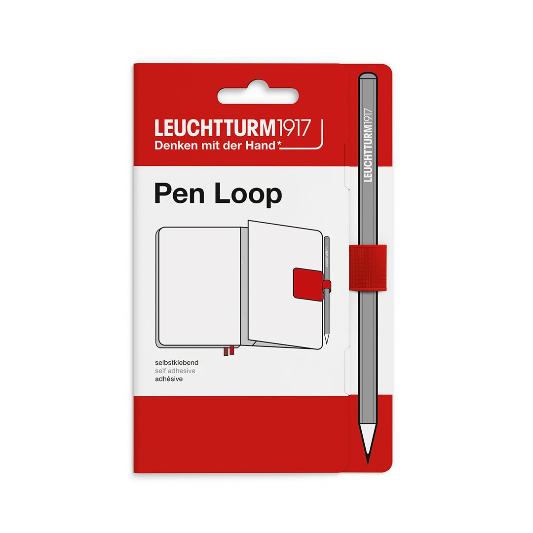 Passant autocollant LEUCHTTURM1917 Pen Loop - Cherry -