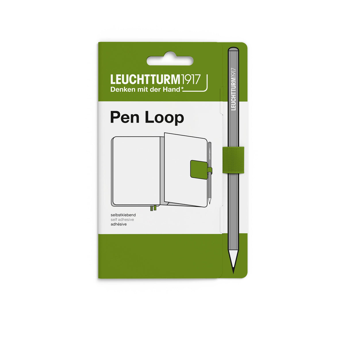 Passant autocollant LEUCHTTURM1917 Pen Loop - Moss - 4070292008615