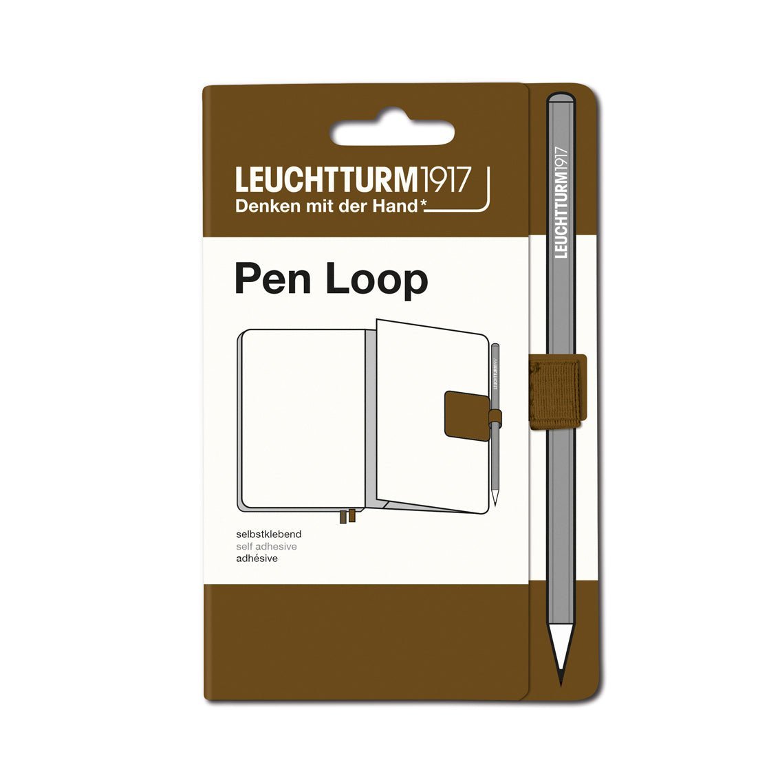 Passant autocollant LEUCHTTURM1917 Pen Loop - Spice Brown - 4004117661679