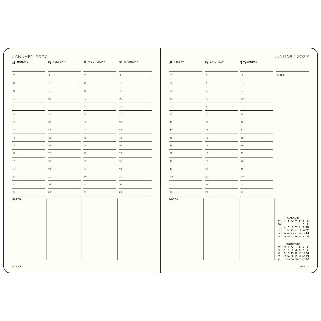 Planificateur Semainier 2027 LEUCHTTURM1917, Français - A5 - Hardcover - Sunflower - 4070292003948