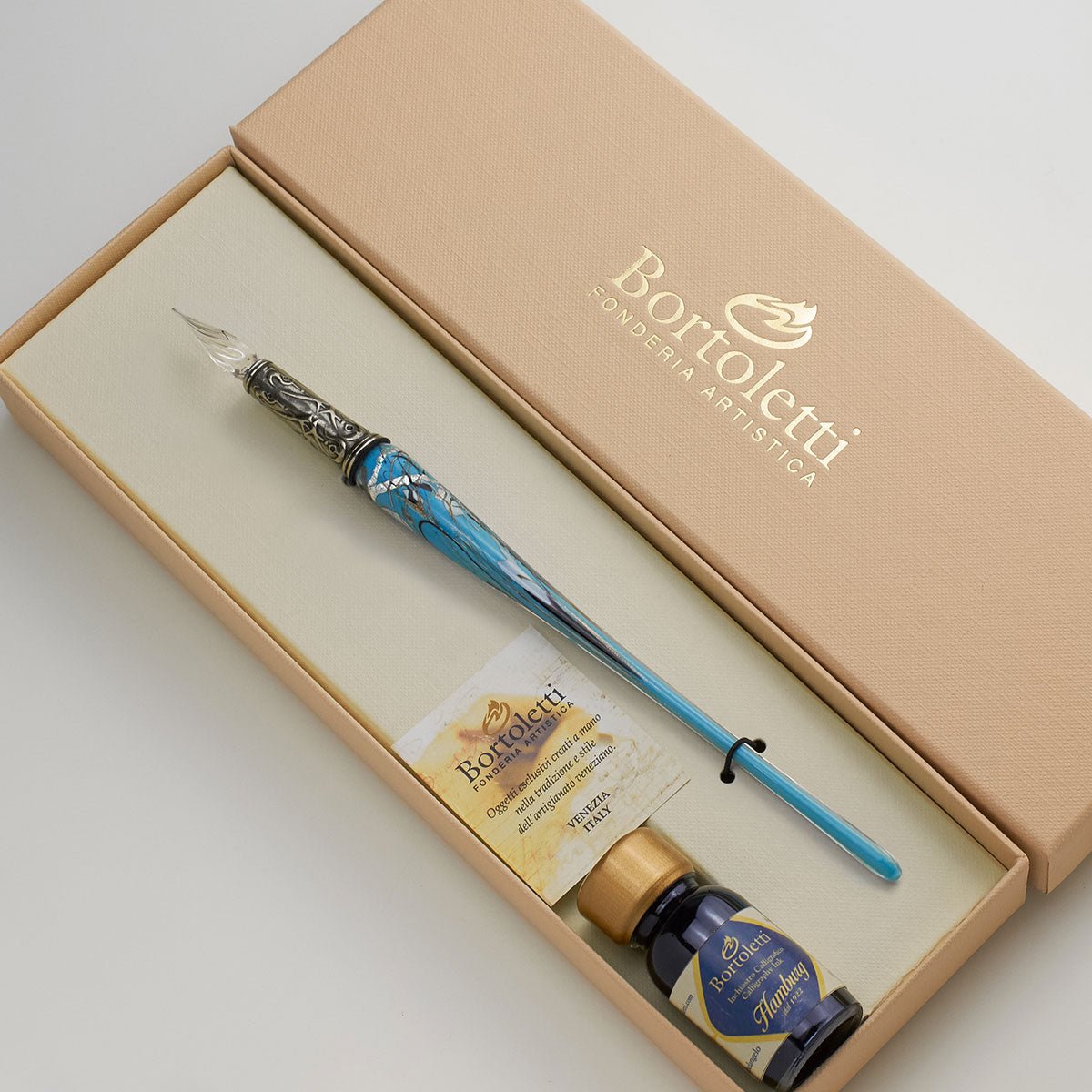 Plume de verre BORTOLETTI Contarini - Turquoise -