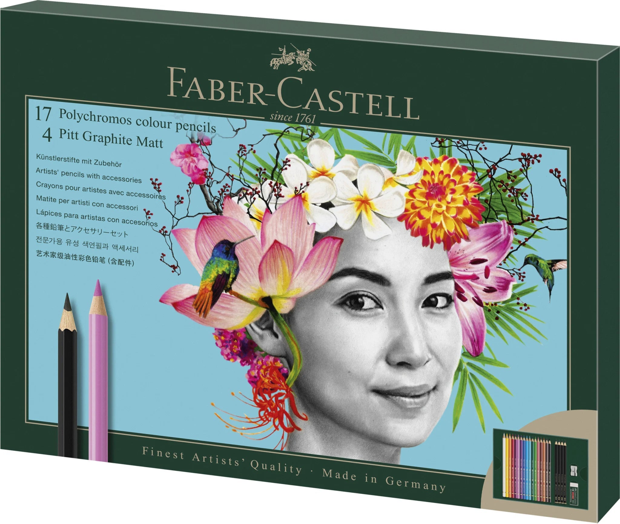 POLYCHROMOS & PITT GRAPHITE MATT - Coffret 23 Couleurs - 4005402100521