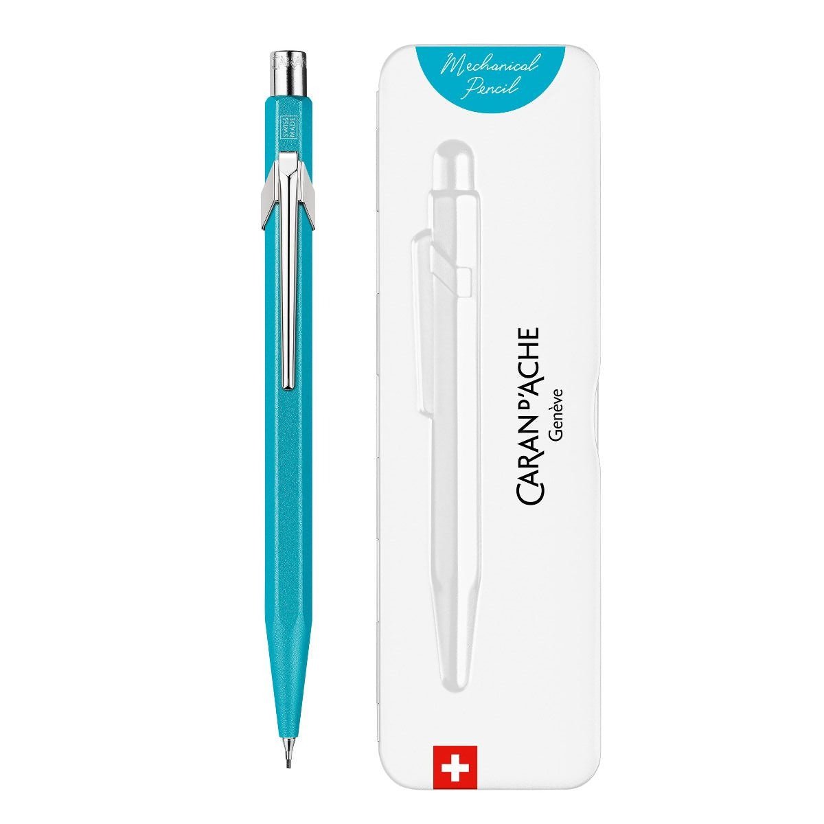 Porte - mine CARAN D'ACHE 849 Colormat - X - Turquoise - 0.7 - 7630002353489