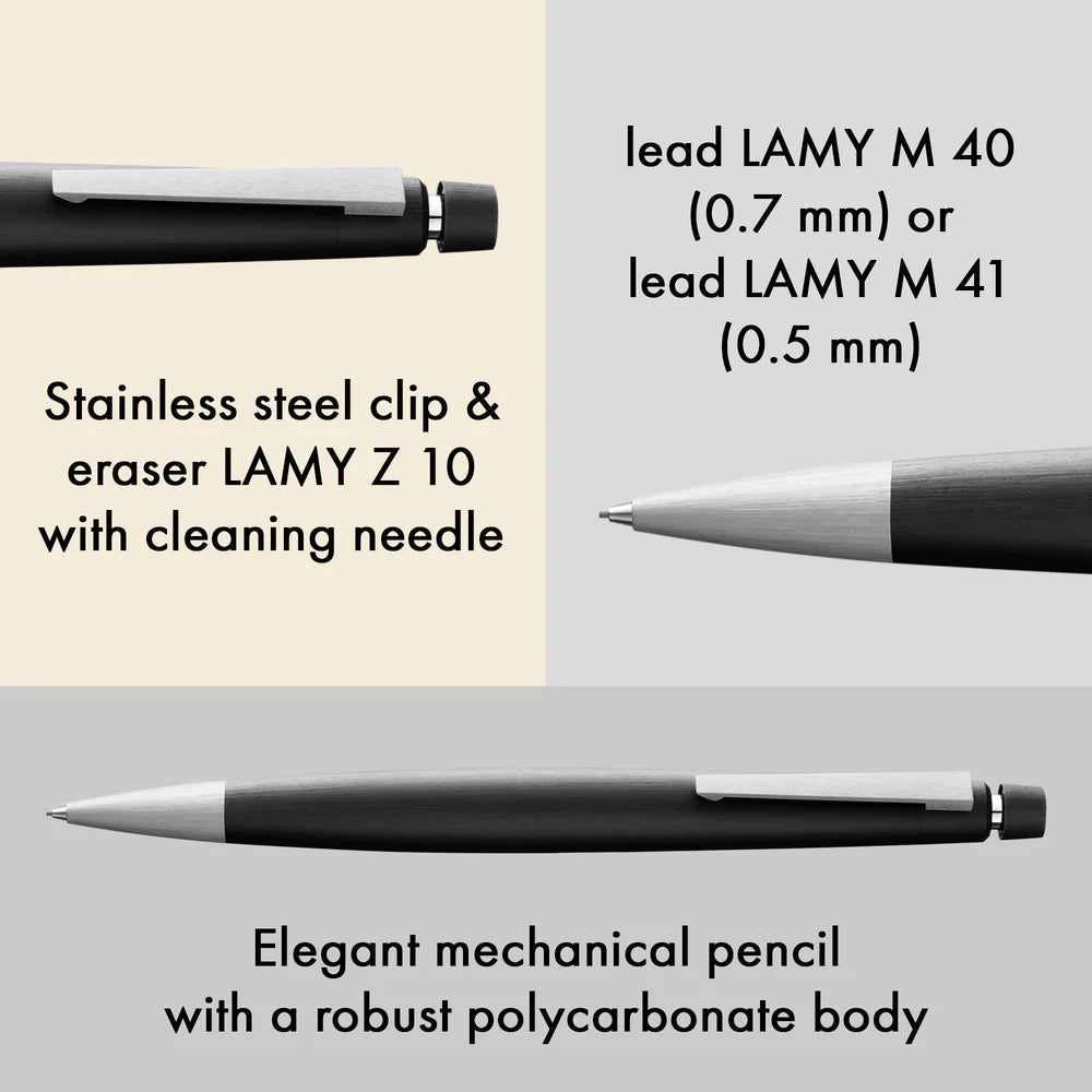 Porte - mine LAMY 2000 - Black - 0.5 - 4014519016021