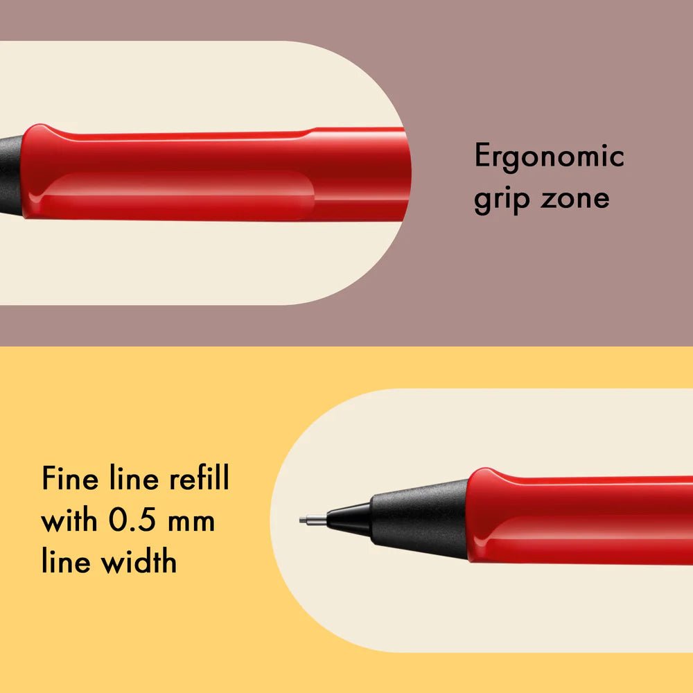 Porte - mine LAMY safari - Red - 0.5 - 4014519052654