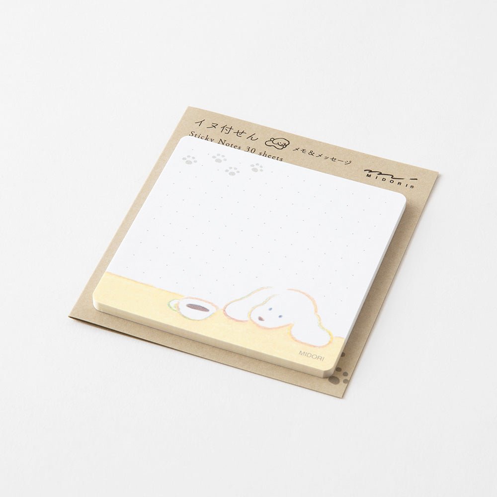 Post - it MIDORI Sticky Notes - Chien et Café - 4902805190985