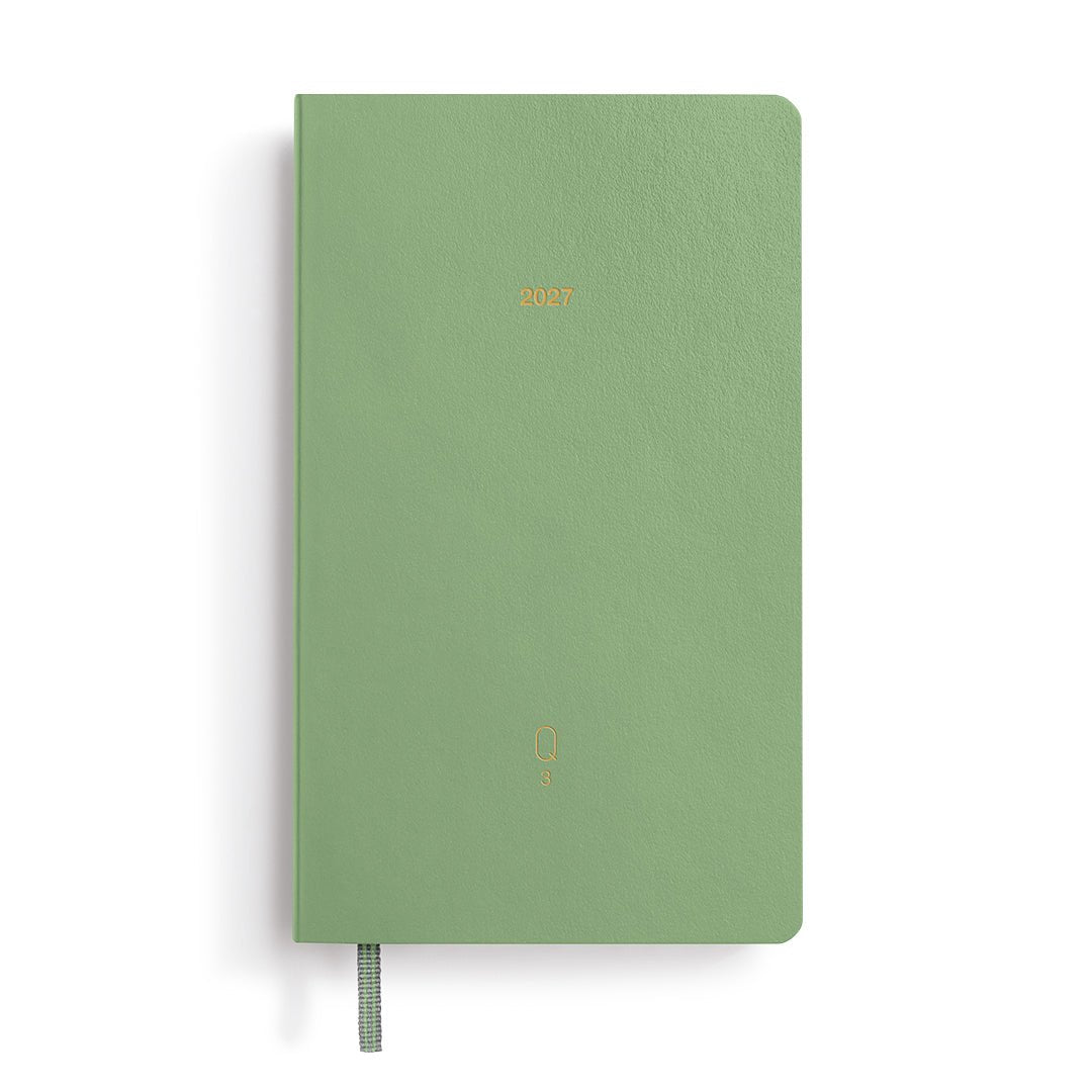 Quarterly Agenda Journalier 2027 LEUCHTTURM1917, Anglais - A6 - Softcover - Shades of Green - 4070292003603