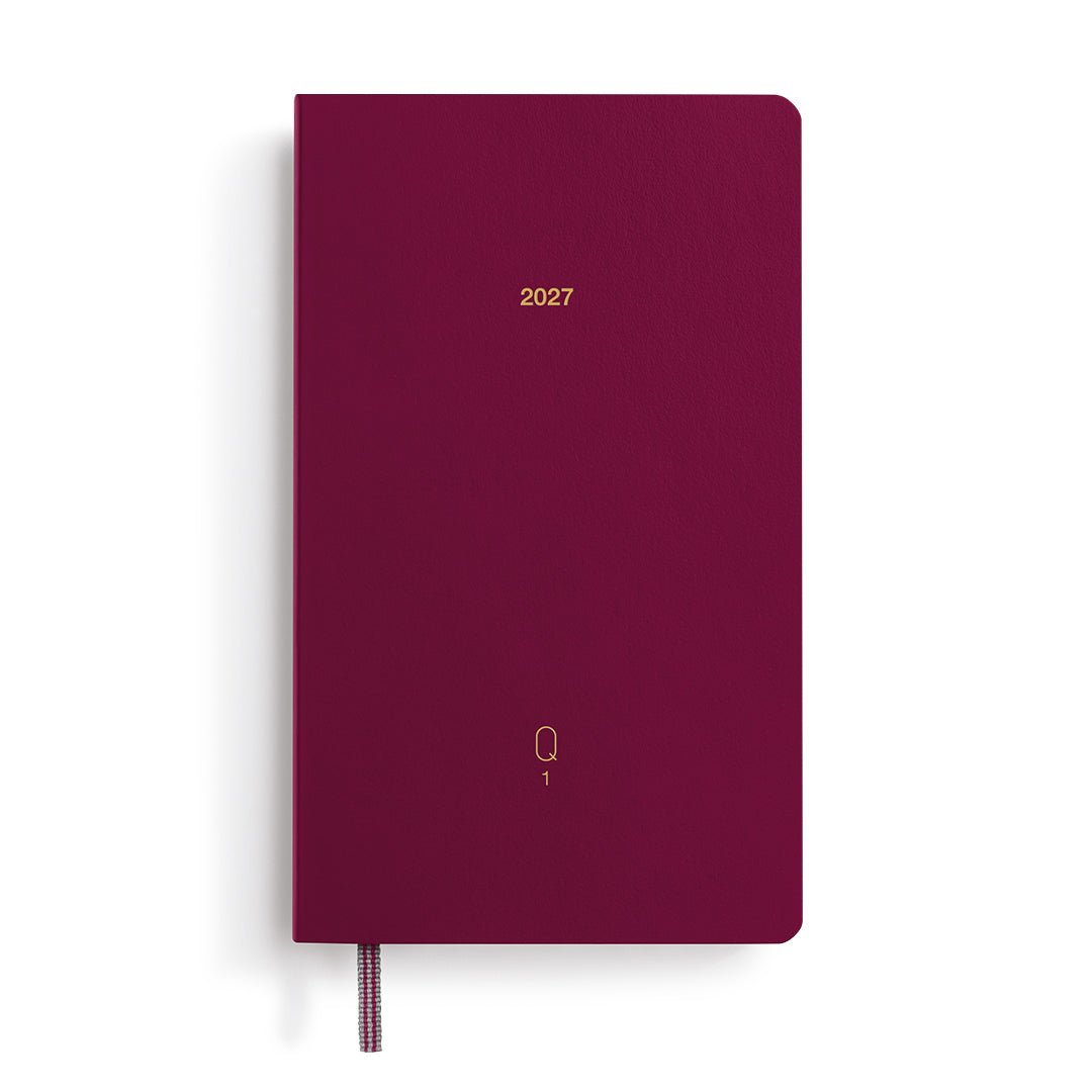 Quarterly Agenda Journalier 2027 LEUCHTTURM1917, Anglais - A6 - Softcover - Shades of Rose - 4070292003597