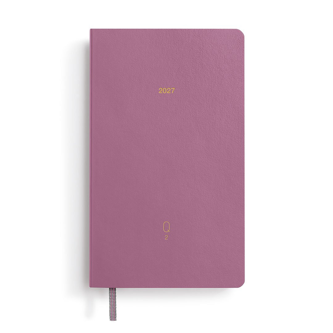 Quarterly Agenda Journalier 2027 LEUCHTTURM1917, Anglais - A6 - Softcover - Shades of Rose - 4070292003597