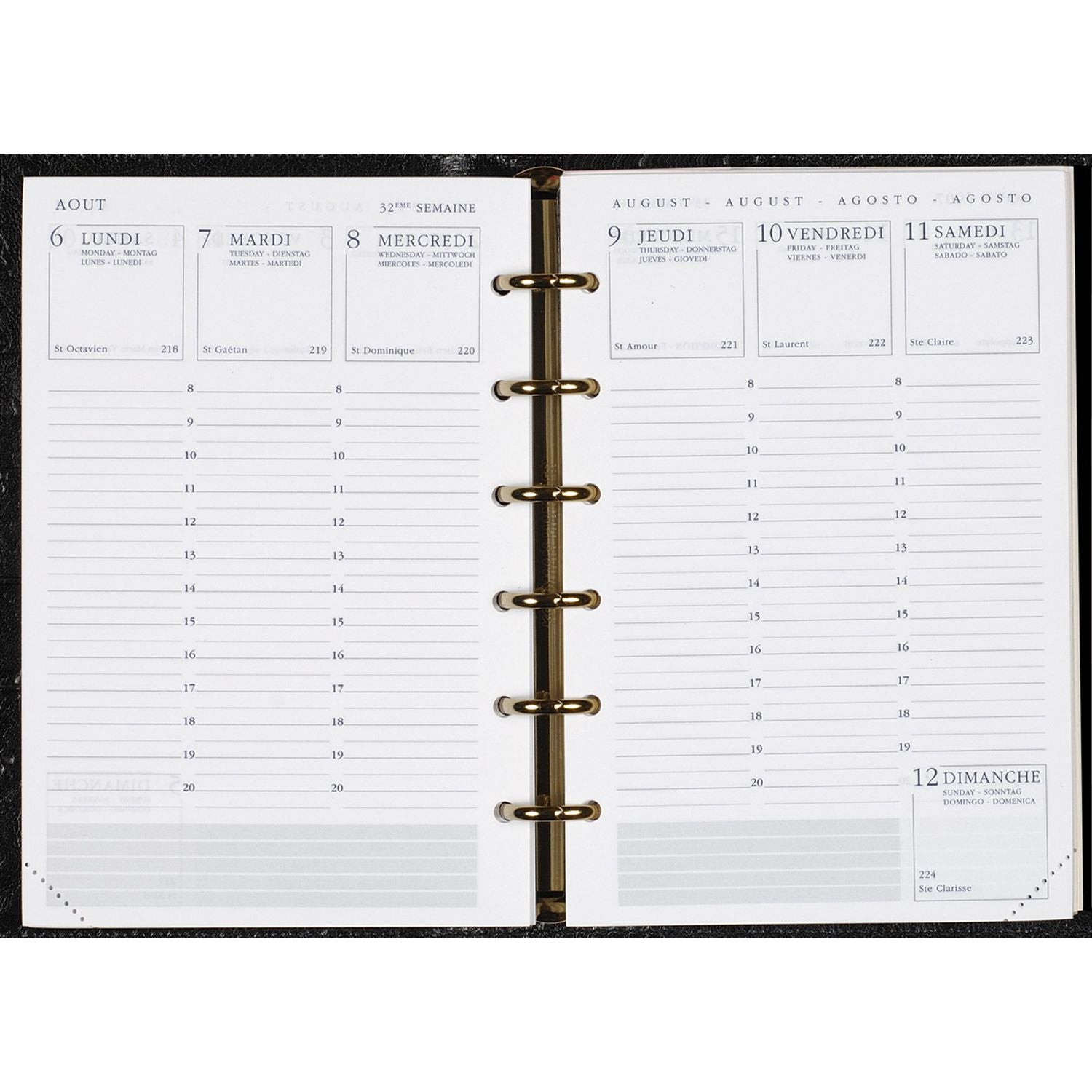 Recharge 2025 AGENDA MODERNE MODUL EUROPE INT392 - 1 semaine sur 2 pages - 8.7 x 13.6 cm - 3338801640000